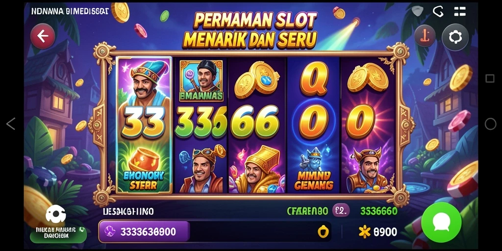 Tampilan gameplay menarik dari permainan Slot 333666.