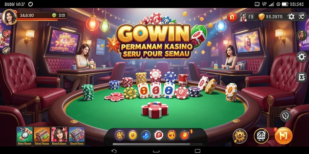 Tampilan gameplay yang menarik dari aplikasi GOWIN kasino.