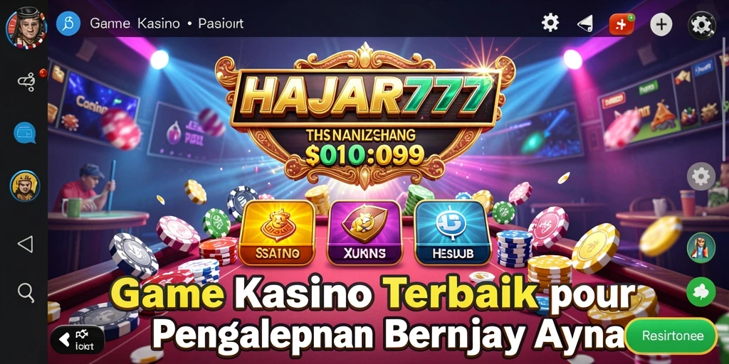 Gameplay menarik di HAJAR777 dengan berbagai permainan kasino.