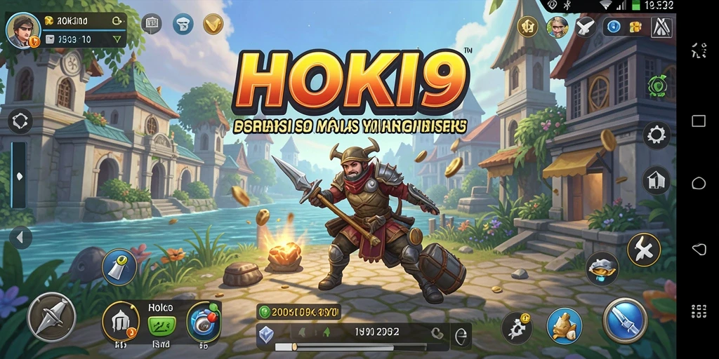 Screenshot utama HOKI9 menampilkan gameplay simulasi yang menarik.