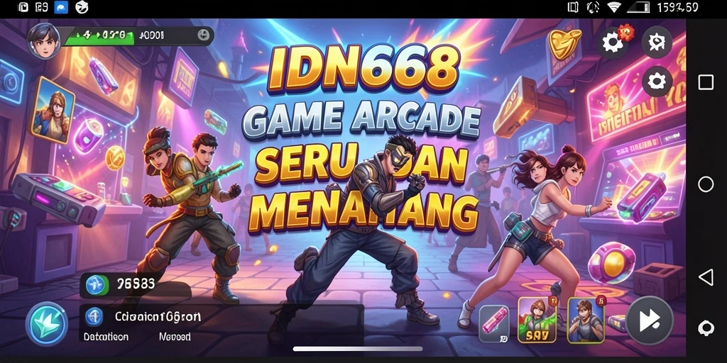 Tampilan gameplay seru dari IDN668 dengan berbagai level menantang.