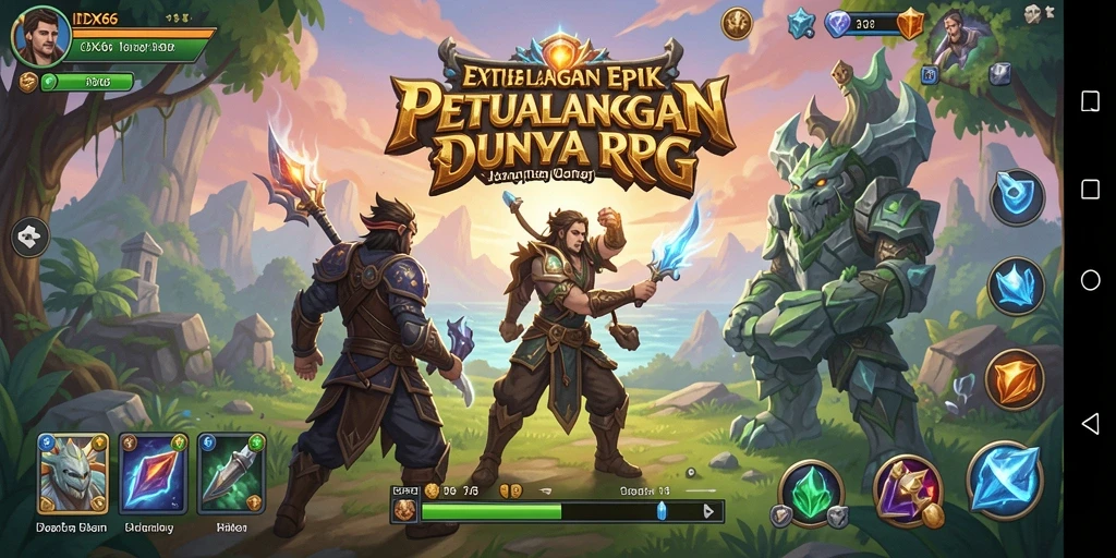 Tampilan gameplay seru dalam IDX66 dengan petualangan epik.