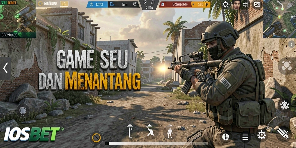 Tampilan gameplay seru dalam suasana pertempuran FPS.
