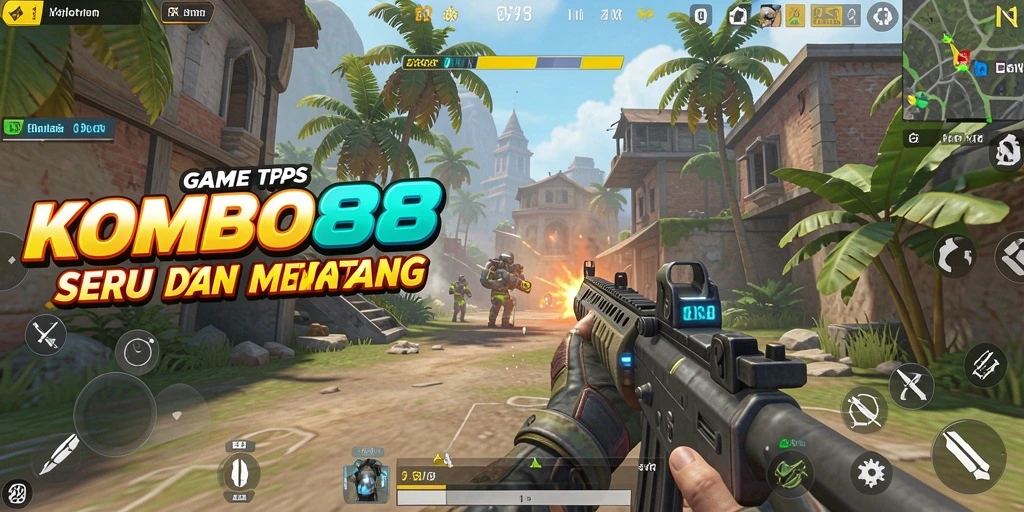 Screenshot gameplay KOMBO88 menunjukkan aksi seru dan grafis menawan.