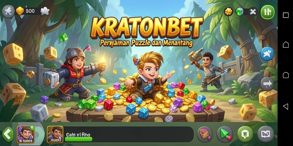 Tampilan gameplay KRATONBET yang mendebarkan dan penuh warna.