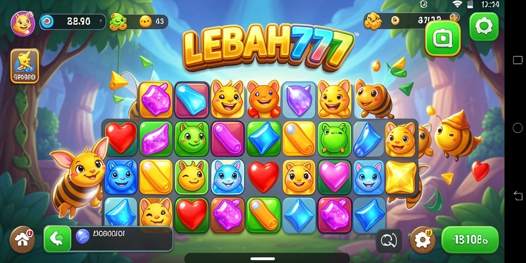 Tampilkan gameplay seru dan warna-warni dari LEBAH777.
