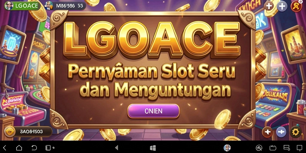 Screenshot utama LGOACE menampilkan gameplay menarik permainan Slot.