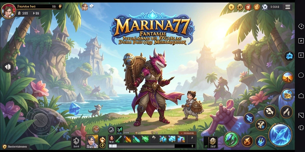 Tampilan gameplay MARINA77 yang penuh aksi dalam dunia RPG.