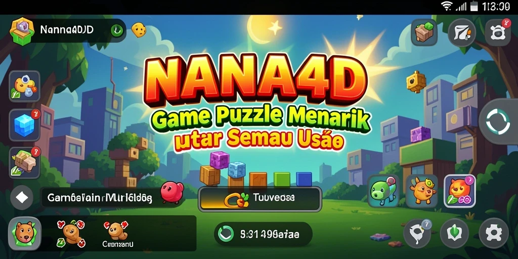 Tampilan gameplay NANA4D dengan tantangan puzzle yang seru.