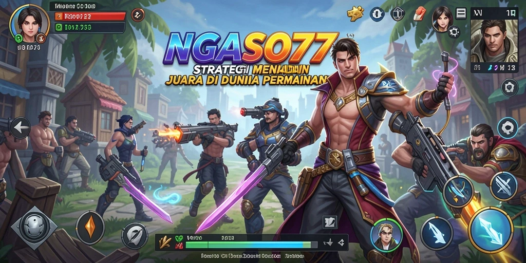Tampilan strategi epik dalam gameplay NGASO77.