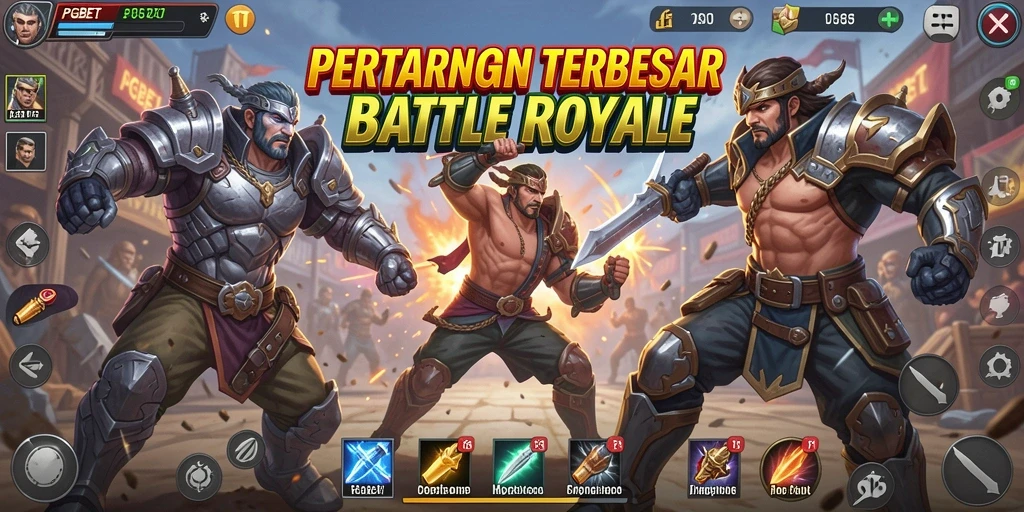 Gameplay PGBET yang mendebarkan dalam pertarungan Battle Royale.