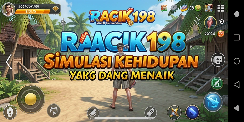 Screenshot utama RACIK198 menampilkan gameplay yang seru dan interaktif.