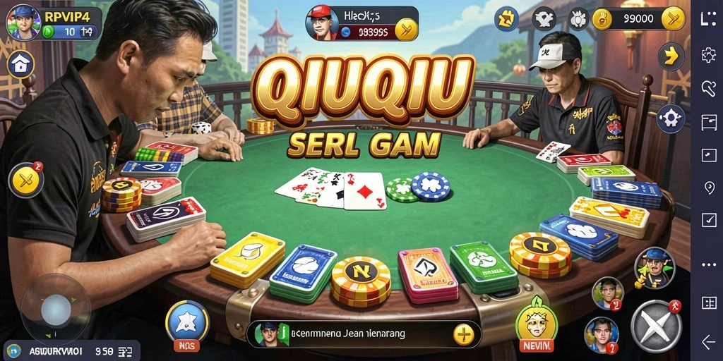 Tampilan gameplay seru QiuQiu di RPVIP4.