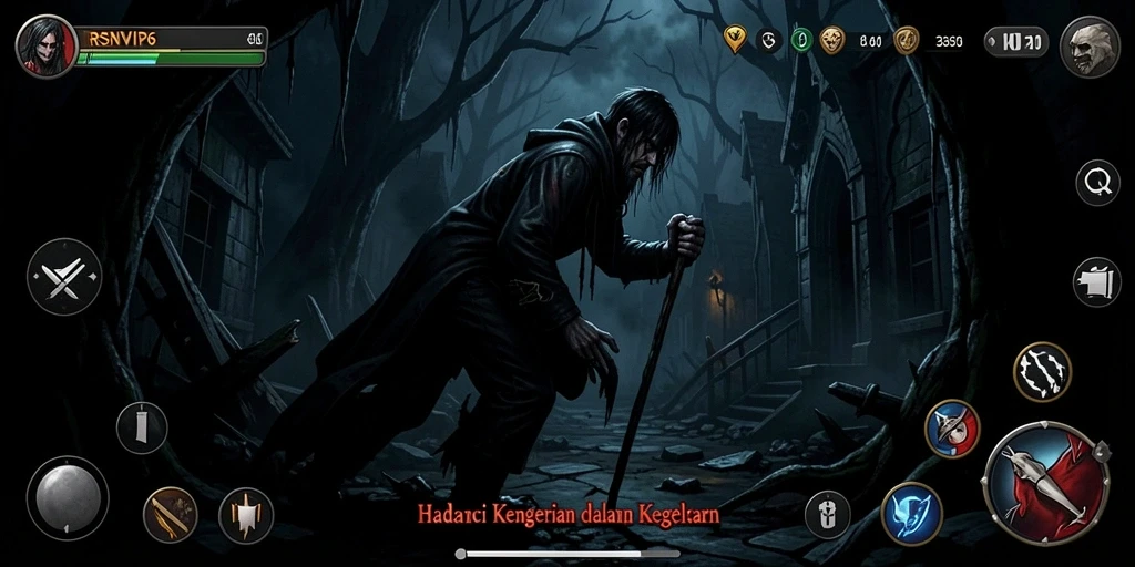 Tampilan gameplay menegangkan dalam RSNVIP6 yang penuh kengerian.