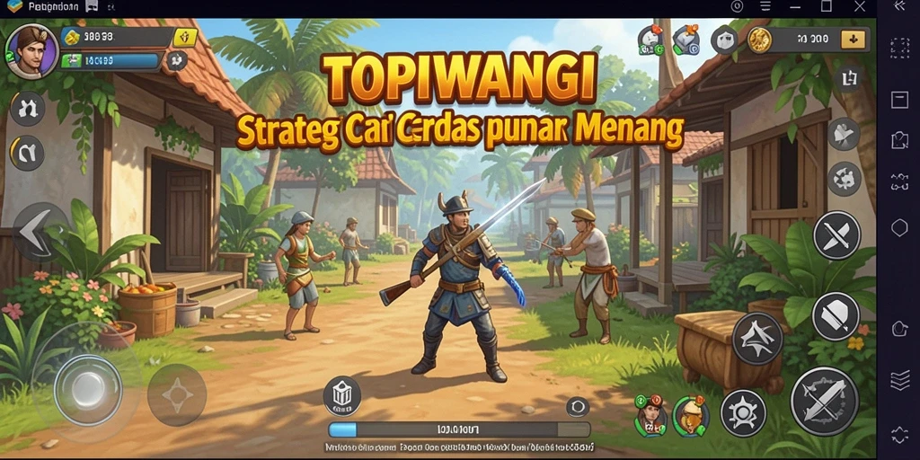 Tampilan menarik dari gameplay TOPIWANGI dengan strategi mendalam.