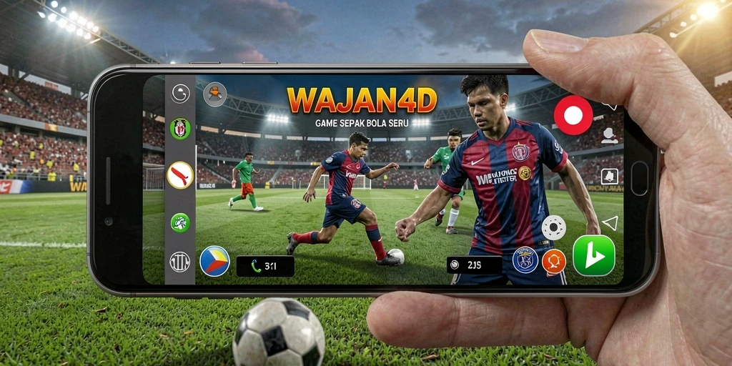 Tampilan gameplay menarik dari WAJAN4D dengan aksi sepak bola yang mendebarkan.