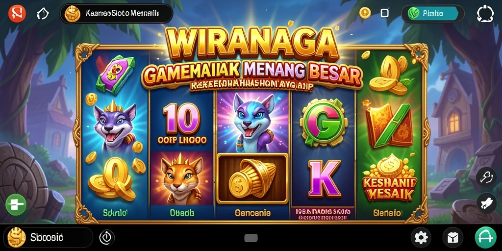 Tampilan gameplay Slot WIRANAGA yang mendebarkan dan menarik.