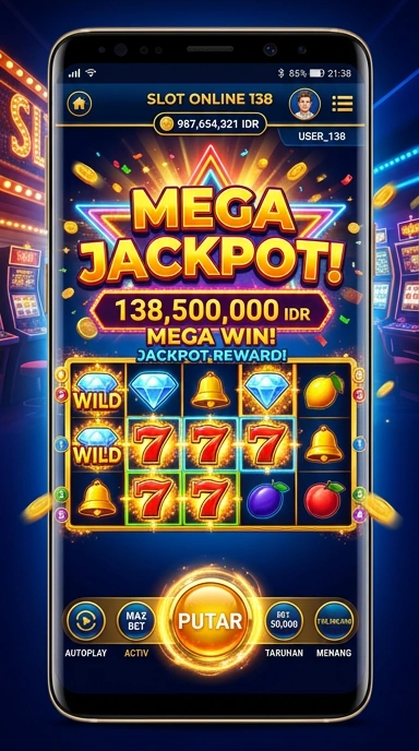 Menu utama aplikasi online138 yang intuitif dan ramah pengguna.